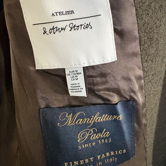 & Other Stories Voluminous Belted Wool Coat - Picture 8 of 8